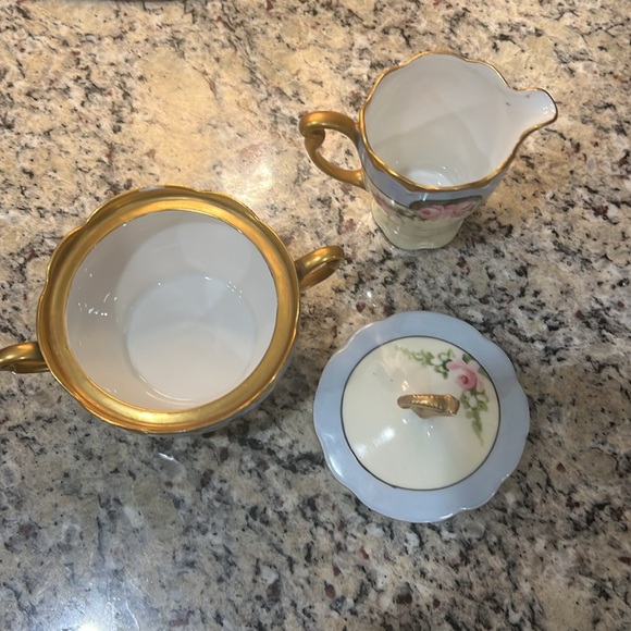 Antique cream and sugar set - Picture 6 of 9